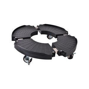 Ioensy - Soporte Para Plantas Con Ruedas Soporte Para Plantas Con Ruedas Para Macetas Verticales Maceta Negra