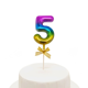 thumbnail image 1 of Topper Torta Numeral Multicolor 5, 1 of 1