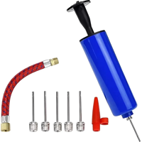 Genérico - Bombin Manual 9En1 Con Aguja Inflar Pelota Balón Globos