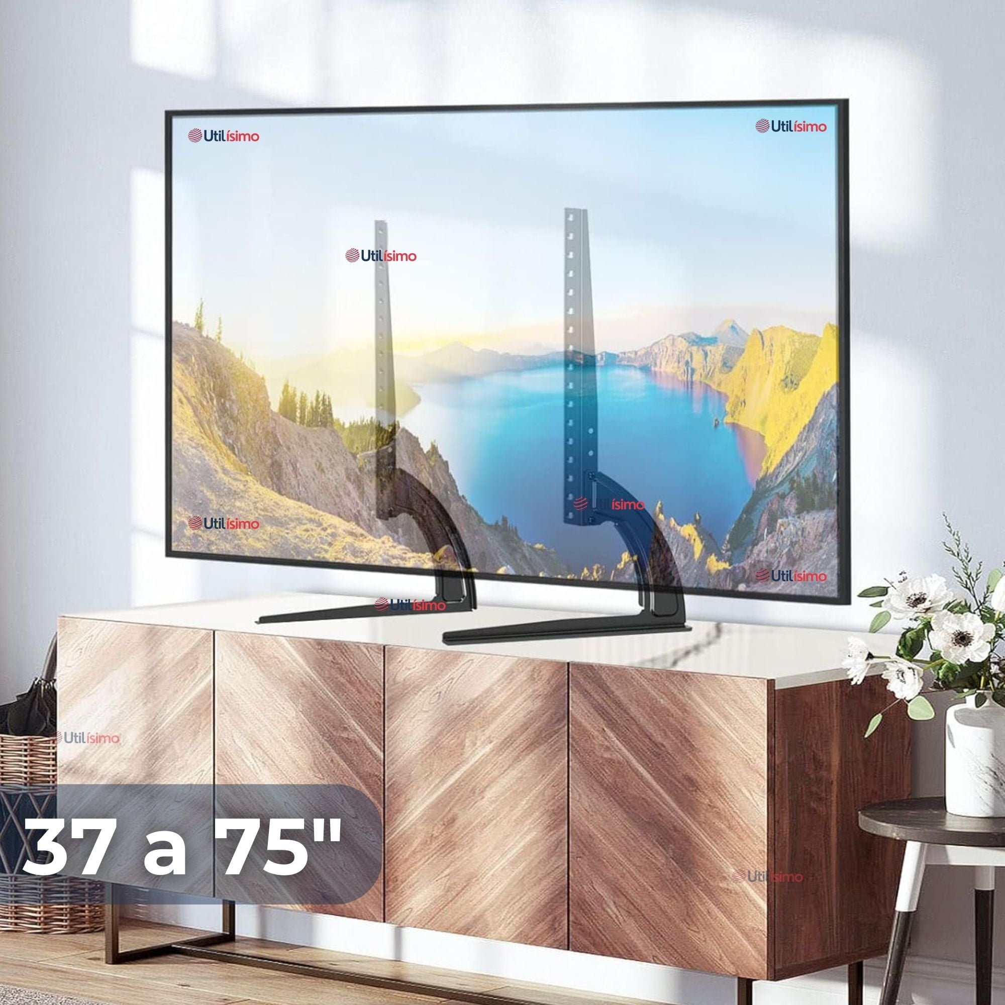 Line - Soporte Tv 37 A 75 Pulgadas 45kg Soporte Tv De Mesa Ajustable