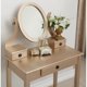 thumbnail image 2 of oniys Madera Moniya Maquillaje Vanidad Mesa y Taberno Conjunto, 2 of 5