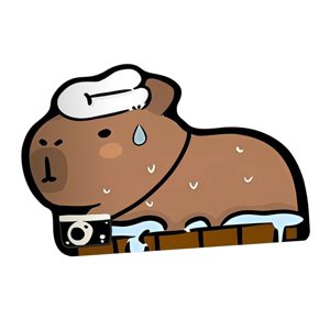 Magideal - Alfombra De Baño Capybara, Alfombra De Ducha, Alfombra De Baño De Poliéster, Alfombra Absorbente De Agua Para El Suelo De La Bañera, Alfombra Para Bañ A