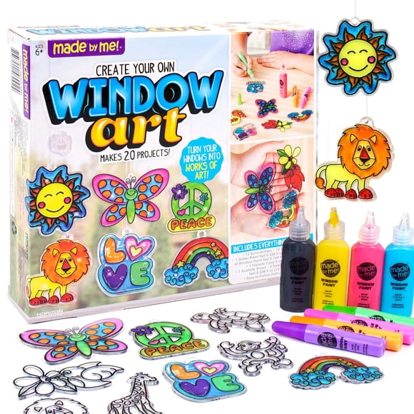 Kit de decoración para ventanas hecho por mí, crea el tuyo propio con 20 creaciones