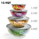 thumbnail image 4 of Juego de 8 bowls de vidrio Le'raze herméticos y libres de BPA, 4 of 9