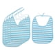 thumbnail image 2 of Babero impermeable para comer 5X, protector de ropa reutilizable para la hora de la comida, azul, 2 of 3