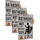 thumbnail image 1 of Letrero esto baño no cibercafé 20x30 cm divertido inodoro arte pared metal vintage estaño granja aseo hogar oficina 2 uds, 1 of 7
