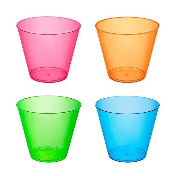 Vasos Party Essentials de plástico duro de 9 onzas, 200 unidades