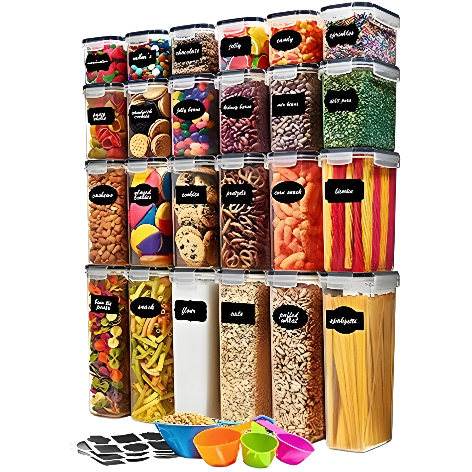 Genérico - Juego De 24 Recipientes Herméticos De Almacenamiento #2