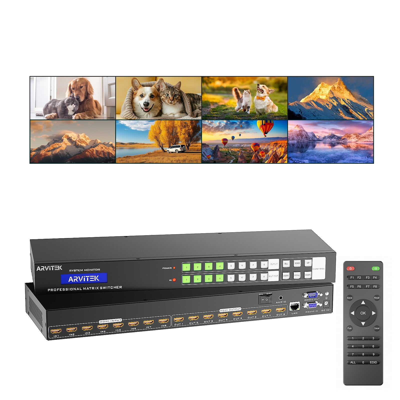 Conmutador Matricial Hdmi Arvitek 8x8 4k 30hz