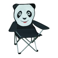 Ioensy - Silla De Camping Plegable Para Niños Silla De Playa Al Aire Libre Silla De Taburete De Camping De Viaje Negro Blanco