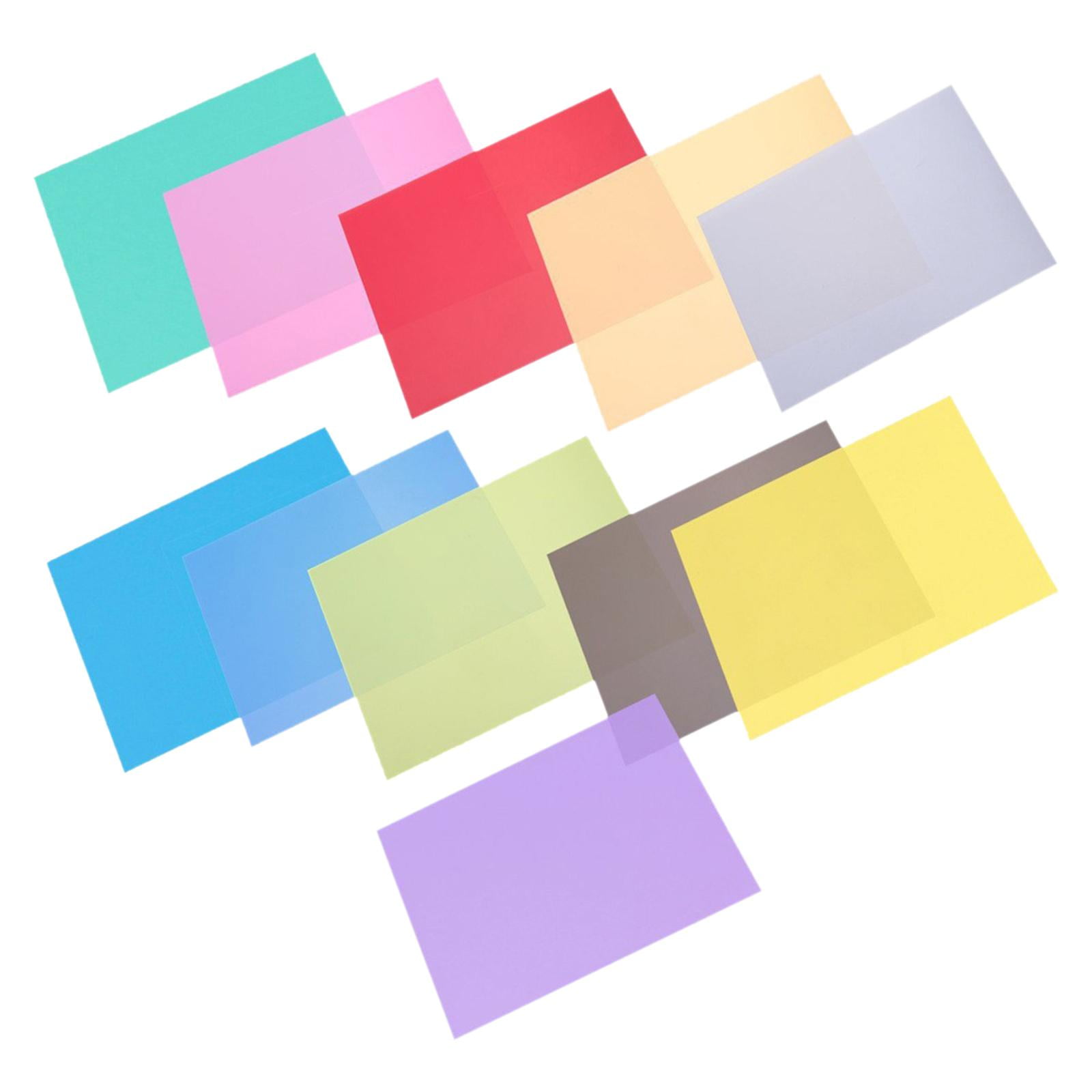 Bothyi - Paquete De 11 Filtros De Gel, Superposiciones De Colores, Filtro De Luces De Gel Corrector Para Luz Estroboscópica