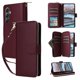 thumbnail image 1 of Funda Cartera con Cremallera y Correa para Samsung Galaxy A34 Soporte y Tarjetero Rojo, 1 of 6