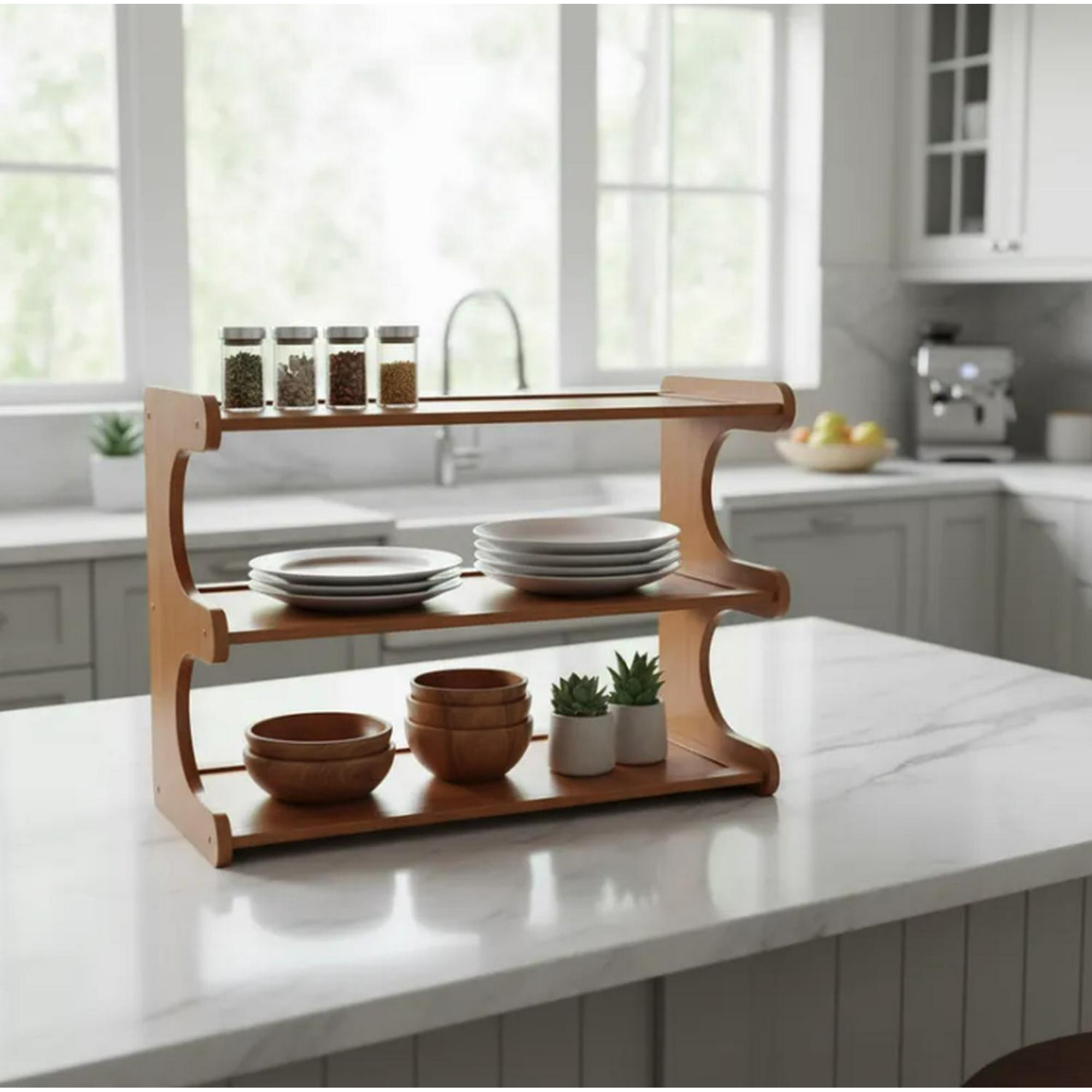 Bianca Home - Organizador De Bambu 3 Pisos