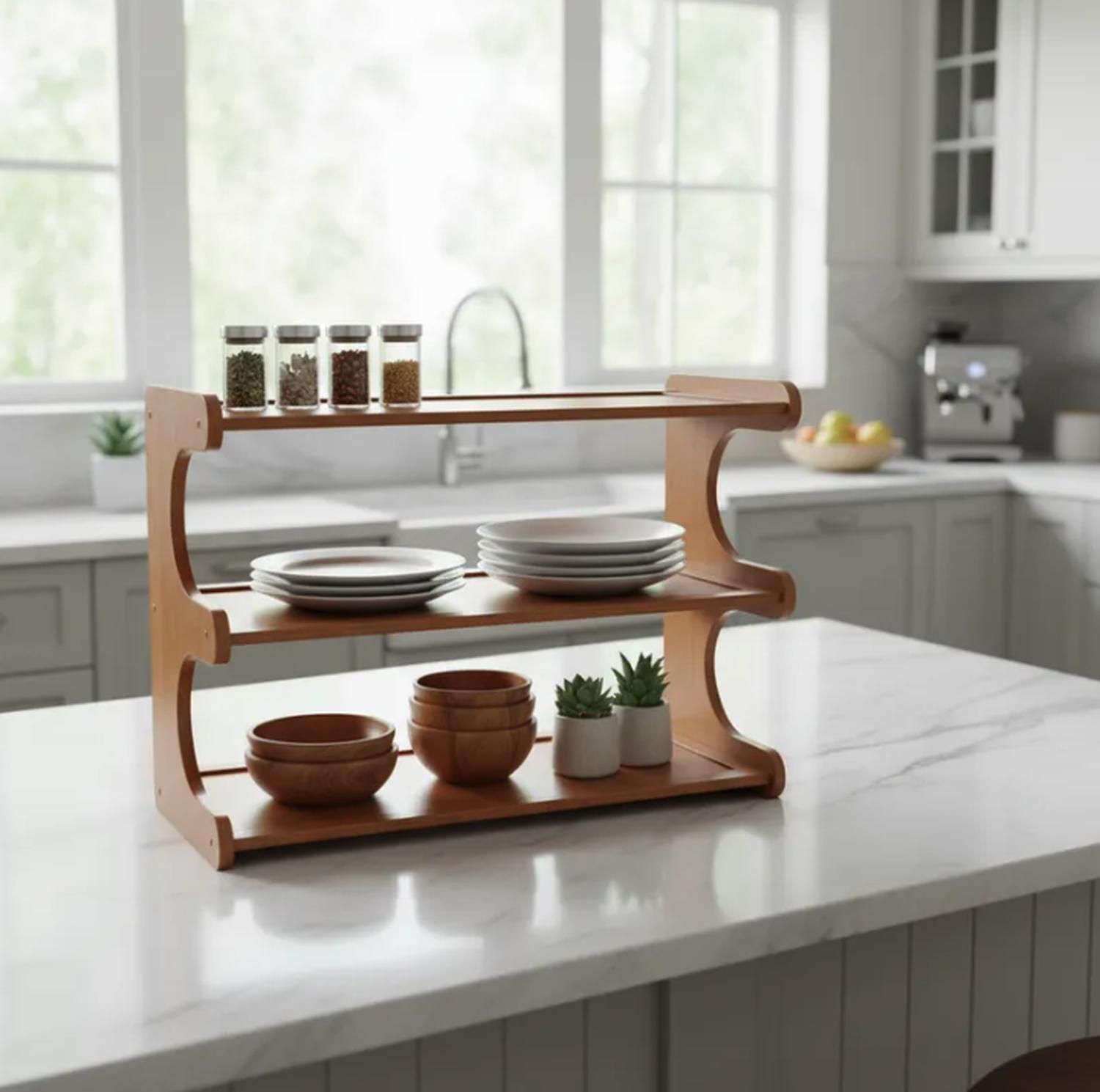 Bianca Home - Organizador De Bambu 3 Pisos