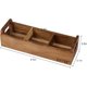 thumbnail image 2 of HTB Acacia Wood Small Tea Bag Box with 3 Compartments for Co, 2 of 3