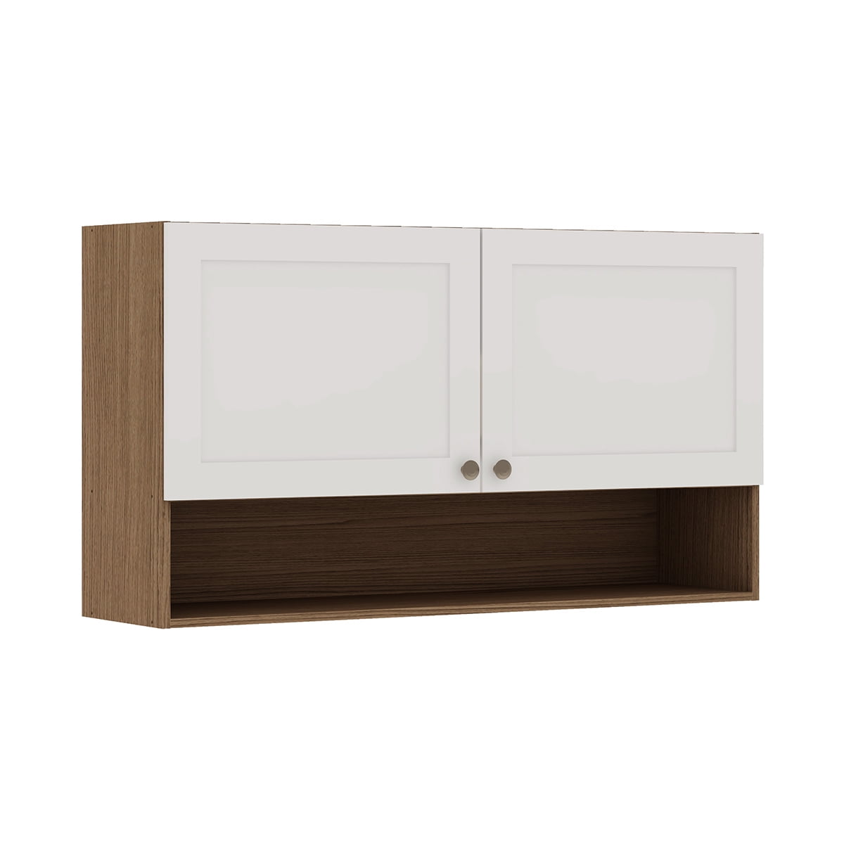 Df Home - Mueble Mural Aereo De Cocina Conecta - Ebano Fosco Blanco 1301p.0001