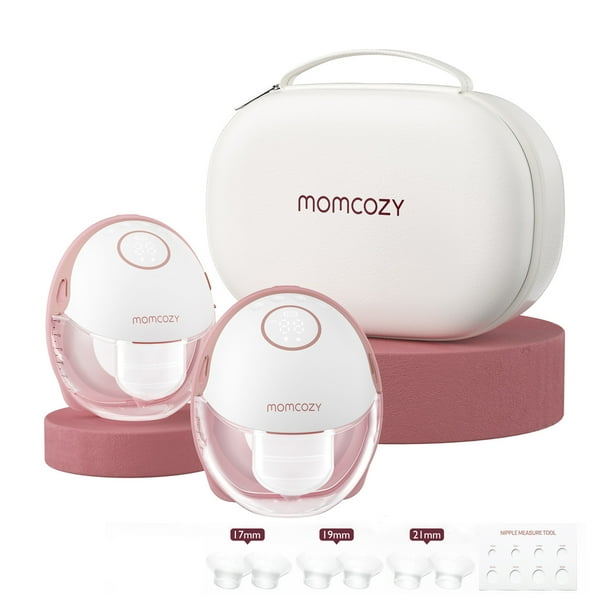 Momcozy Extractor de Leche Eléctrico Manos Libres Estilo Mobile Style | M6, Paquete de 2 Rojo