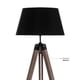 thumbnail image 3 of Lámpara de Pie Trípode Rodo Madera Negra 145 cm Atmosphera, 3 of 6