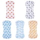 thumbnail image 1 of 5 Pack Cotton Baby Burp Cloths Extra Absorbent Soft For Baby Boys And Girls, 1 of 5