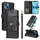 thumbnail image 3 of FOXDOCK Funda tipo Cartera para iPhone 15 Plus – Cubierta de Cuero PU con Múltiples Ranuras, Bolsillo para Efectivo y Correa de Muñeca, 3 of 6
