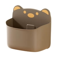 Bothyi - Organizador De Pared Para Cocina, Contenedor De Almacenamiento Para El Hogar, Oficina, Cesta Colgante, Marrón, 15,9 X 8,5 X 14,8 Cm