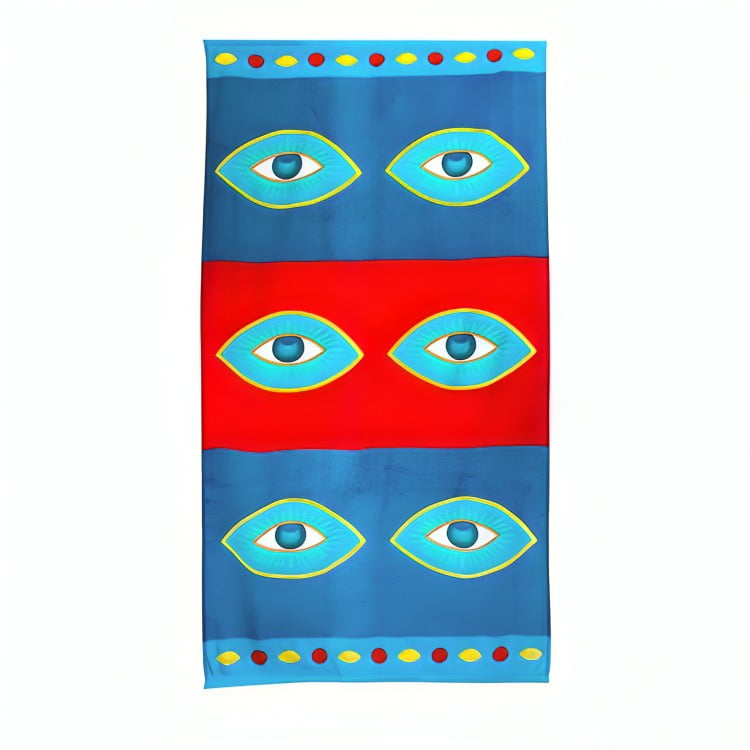 Chiteco - Toalla De Playa Velour Ojos