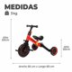 thumbnail image 3 of Triciclo Correpasillos Multiposiciones 3 En 1 Rojo, 3 of 6