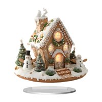 Bothyi - Colección 2D De Aldea De Muñecos De Nieve De Invierno, Aldea Navideña Para Dormitorio, Oficina Y Exhibición.