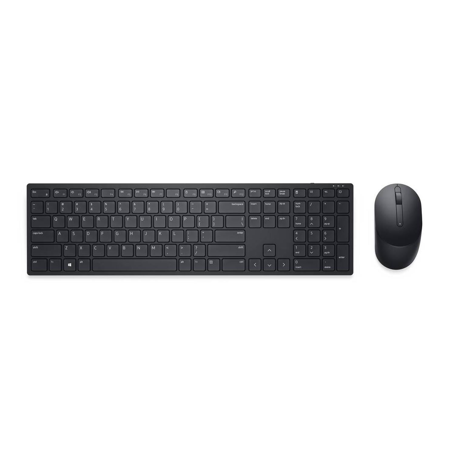 Kit Teclado Y Mouse Inalambrico Dell Modelo Km5221 Negro