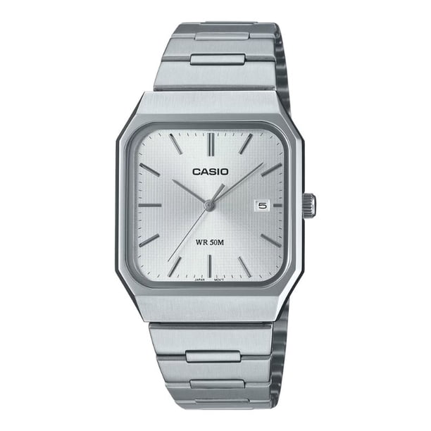 Reloj Casio Tank Análogo MTP-B185D-7A Full Acero