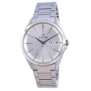 Westar - Reloj Para Hombre 50212Stn102 De 41 X 9 Mm Con Esfera Champagne Y Acero Inoxidable Con Cuarzo