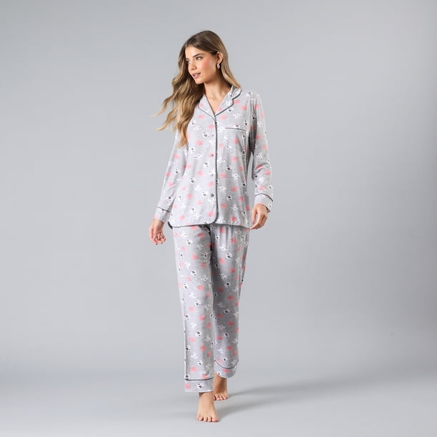 Set Camisero + Pantalon Flores Mujer 33753-54
