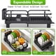 thumbnail image 2 of Estante para platos TOOLF, extensible, para secar platos, acero inoxidable, negro, 2 of 9