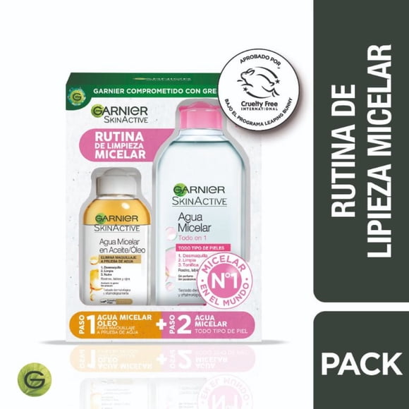 Garnier Pack Micelar Rosa 400Ml+Oleo 100Ml