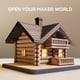 thumbnail image 2 of Filamento para impresora 3D SUNLU Wood PLA de 1,75 mm, 250 g, paquete x4, 2 of 7