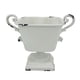 thumbnail image 5 of Contenedor de maceta de hierro de 18 cm de alto para sala de estar, cafetería, bar, decoración interior o exterior del hotel Accesorio duradero con , Blanco, 5 of 5