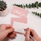 thumbnail image 5 of Tarjetas de agradecimiento SMOQYKBW paquete de 100, rosa con foil dorado, 5 of 7