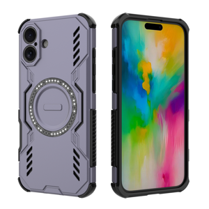 Funda Foxdock Para Iphone 16 Plus , Magnética, Resistente A Golpes, Con Soporte, Unisex, Carga Inalámbrica