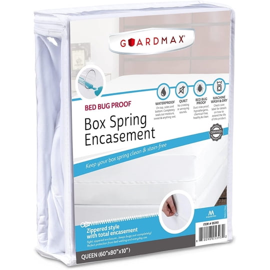 Funda Impermeable Guardmax Para Base Box Spring, 60 X 80 X 10 Pulgadas