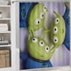 thumbnail image 5 of Alienígenas De Pizza Planet theme 4 piece Shower Curtain Set With Rugs Waterproof Bathroom Decor Set Includes Bath Mat U shaped Rug Toilet Lid Cover And Curtain With Hooks, 5 of 6