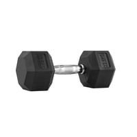 Basko Fitness - Mancuerna Hexagonal De Caucho Unidad 22,5 Kg