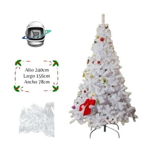 Bigbamspace - Arbol De Navidad 240Cm Blanco Ramas Frondoso Blanco