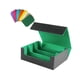 thumbnail image 5 of Caja organizadora de cartas de juego premium con 8 divisores y estuche para cartas deportivas Verde, 5 of 5