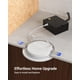 thumbnail image 4 of Luz LED empotrable Sunco, paquete de 12, 15 cm, 850 lm, regulable, 4 of 7