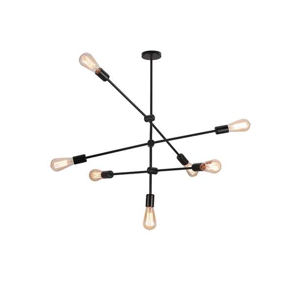 Lámpara Colgante 7xE-27 Diseño Orbit Incluye Ampolleta Fría