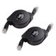 thumbnail image 1 of Cable Ethernet Retráctil Cable Matters 2 Unidades 91 cm Negro, 1 of 6