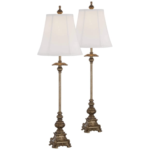Lámpara Regency Hill 91 cm Dorada, juego de 2, para mesa de buffet