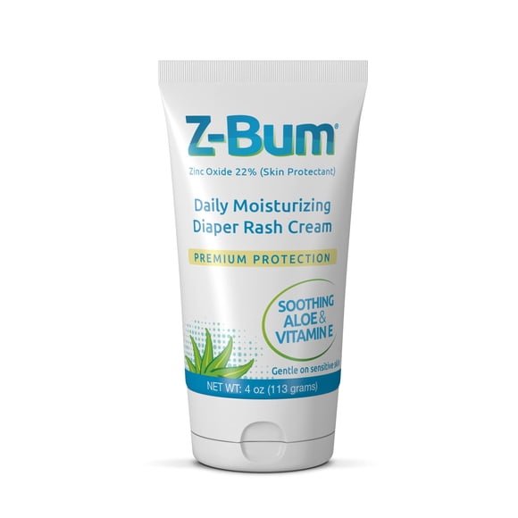 Crema hidratante diaria Z-Bum para dermatitis del pañal con aloe y vitamina E