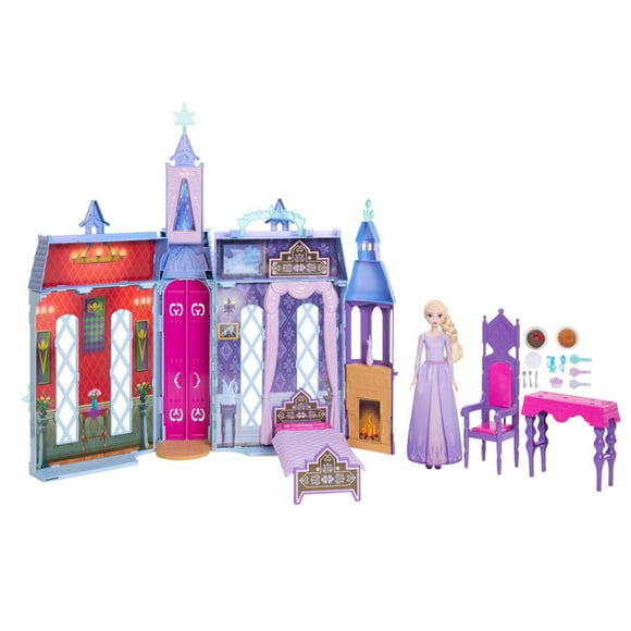 Casa de Muñecas Disney Frozen Castillo Arendelle Muñeca Elsa Set Juego 3+