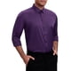 thumbnail image 4 of INSPIRE CHIC Camisas formales de manga larga con cuello en punta para hombre, color sólido, color púrpura oscuro, talla M, 4 of 6